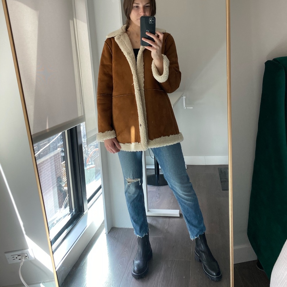 Brand New (never worn) Velvet Faux Suede Jacket